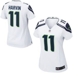 Cheap Percy Harvin Seahawks Women Jersey From China White Game #11