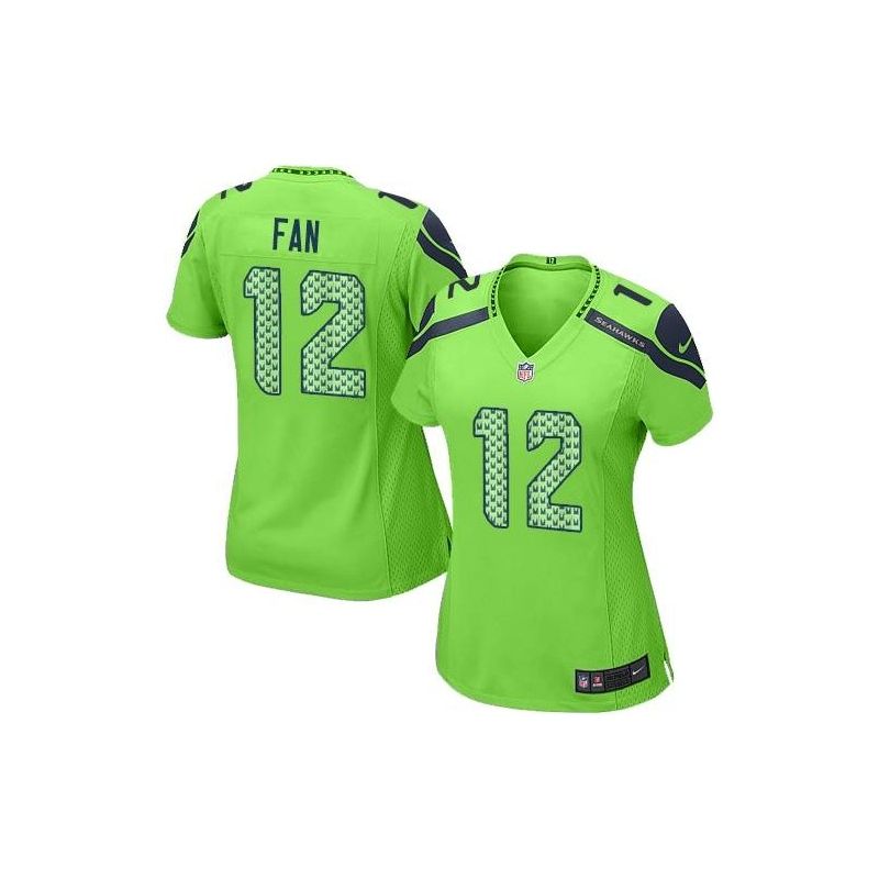 Cheap 12th Fan Seahawks Women Jersey From China Green Game #12