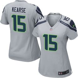 Cheap Jermaine Kearse Seahawks Women Jersey From China Grey Game #15