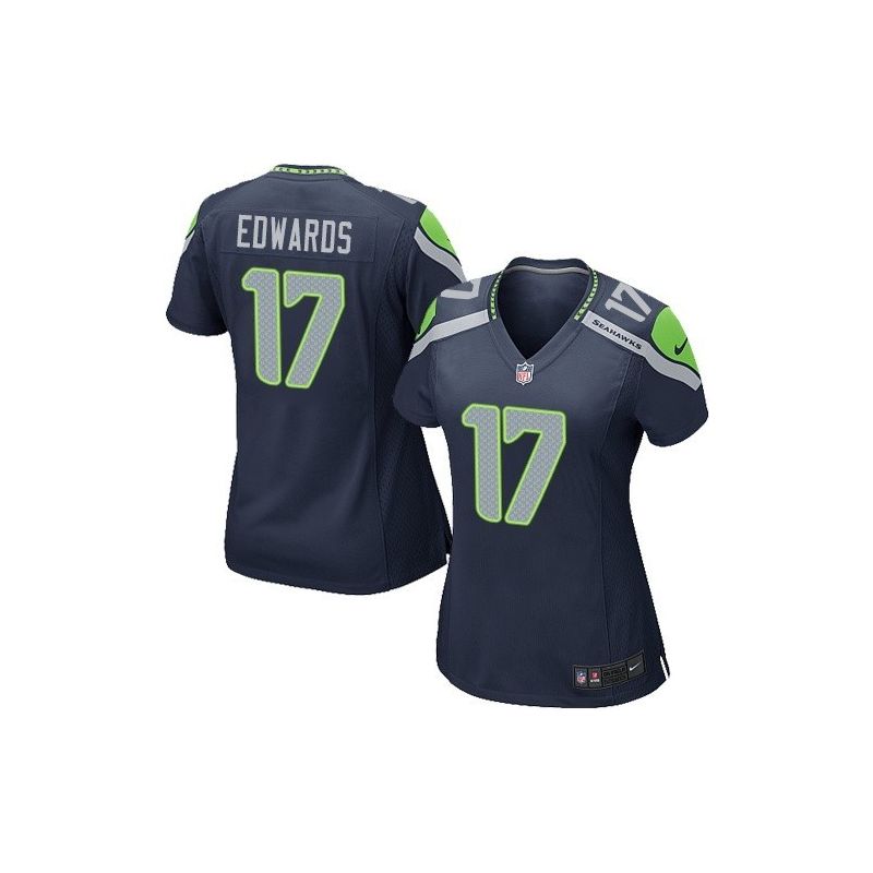Cheap Braylon Edwards Seahawks Women Jersey From China Blue Game #17