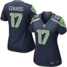 Cheap Braylon Edwards Seahawks Women Jersey From China Blue Game #17