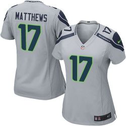 Cheap Chris Matthews Seahawks Women Jersey From China Grey Game #17