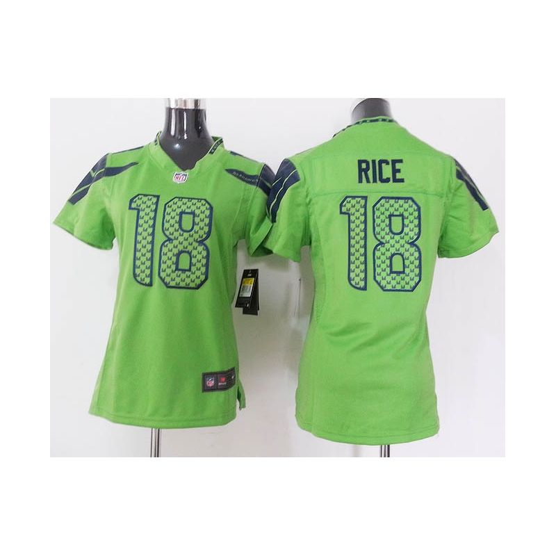 Cheap Sidney Rice Seahawks Women Jersey From China Green Game #18