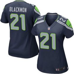 Cheap Will Blackmon Seahawks Women Jersey From China Blue Game #21