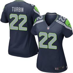 Cheap Robert Turbin Seahawks Women Jersey From China Blue Game #22