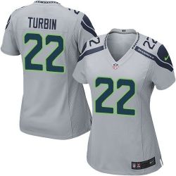 Cheap Robert Turbin Seahawks Women Jersey From China Grey Game #22