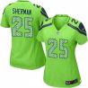 Cheap Richard Sherman Seahawks Women Jersey From China Green Game #25