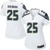 Cheap Richard Sherman Seahawks Women Jersey From China White Game #25