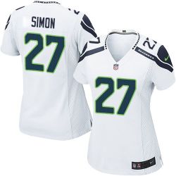 Cheap Tharold Simon Seahawks Women Jersey From China White Game #27