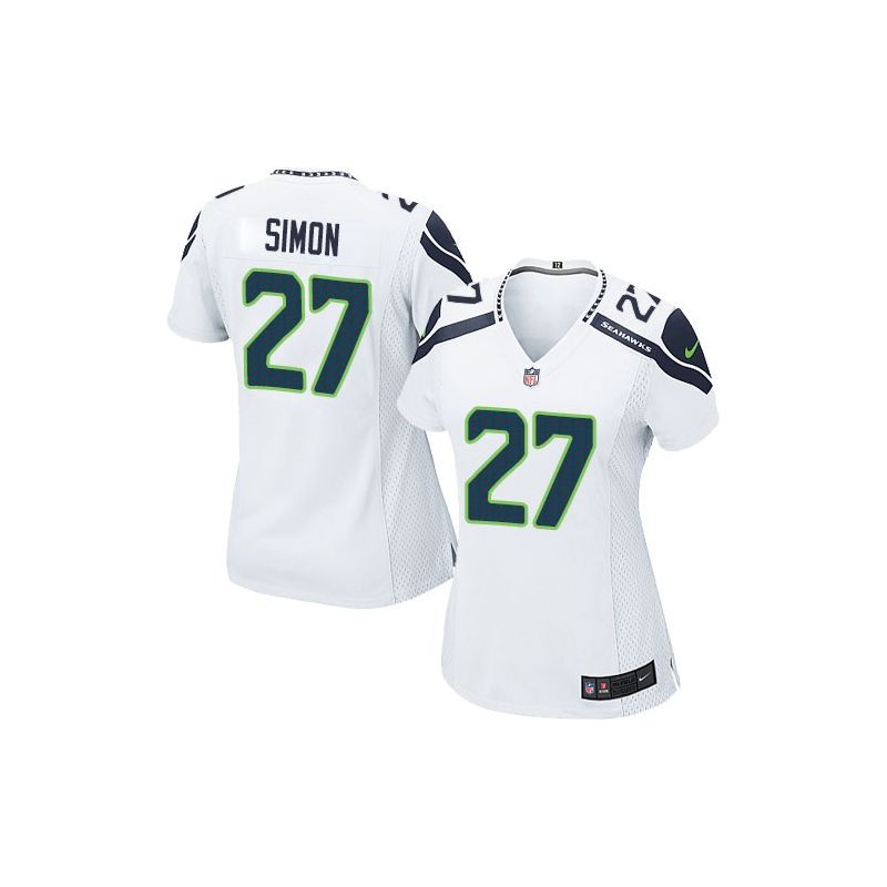 Cheap Tharold Simon Seahawks Women Jersey From China White Game #27