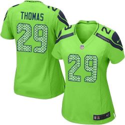 Cheap Earl Thomas Seahawks Women Jersey From China Green Game #29