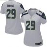 Cheap Earl Thomas Seahawks Women Jersey From China Grey Game #29