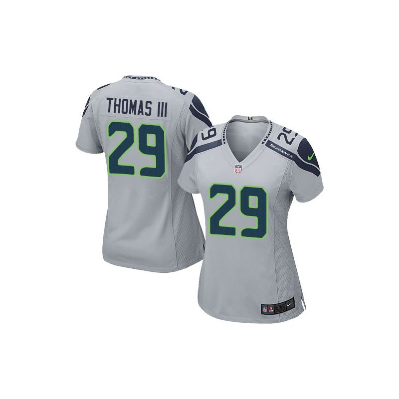 Cheap Earl Thomas III Seahawks Women Jersey From China Grey Game #29