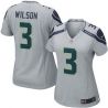 Cheap Russell Wilson Seahawks Women Jersey From China Grey Game #3