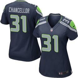 Cheap Kam Chancellor Seahawks Women Jersey From China Blue Game #31