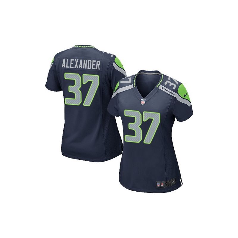 Cheap Shaun Alexander Seahawks Women Jersey From China Blue Game #37