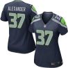 Cheap Shaun Alexander Seahawks Women Jersey From China Blue Game #37