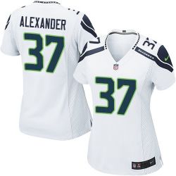 Cheap Shaun Alexander Seahawks Women Jersey From China White Game #37