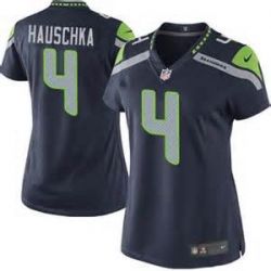 Cheap Steven Hauschka Seahawks Women Jersey From China Blue Game #4