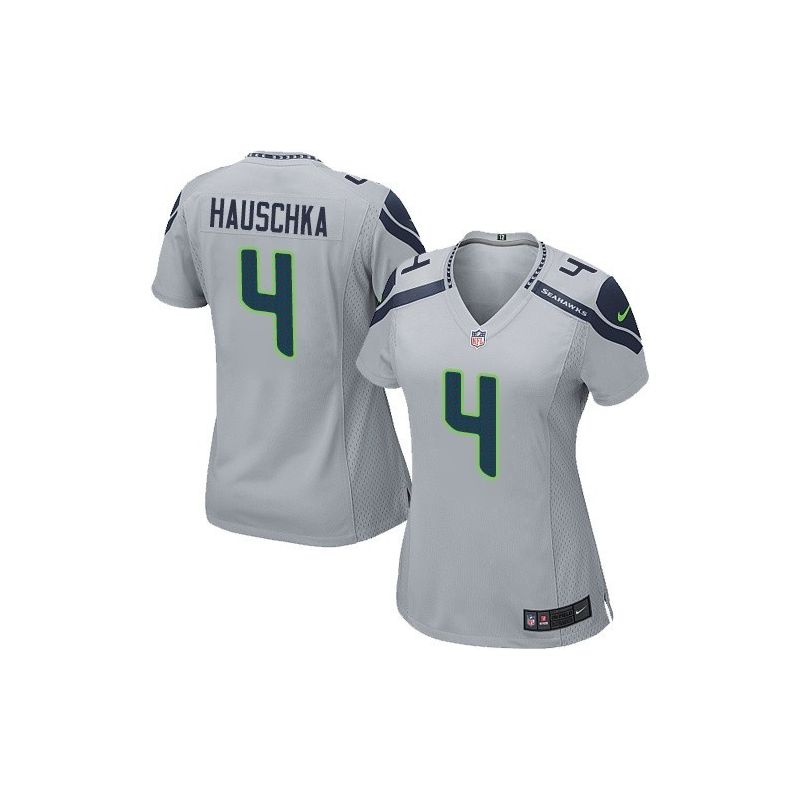 Cheap Steven Hauschka Seahawks Women Jersey From China Grey Game #4