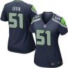 Cheap Bruce Irvin Seahawks Women Jersey From China Blue Game #51