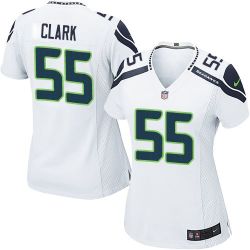 Cheap Frank Clark Seahawks Women Jersey From China White Game #55