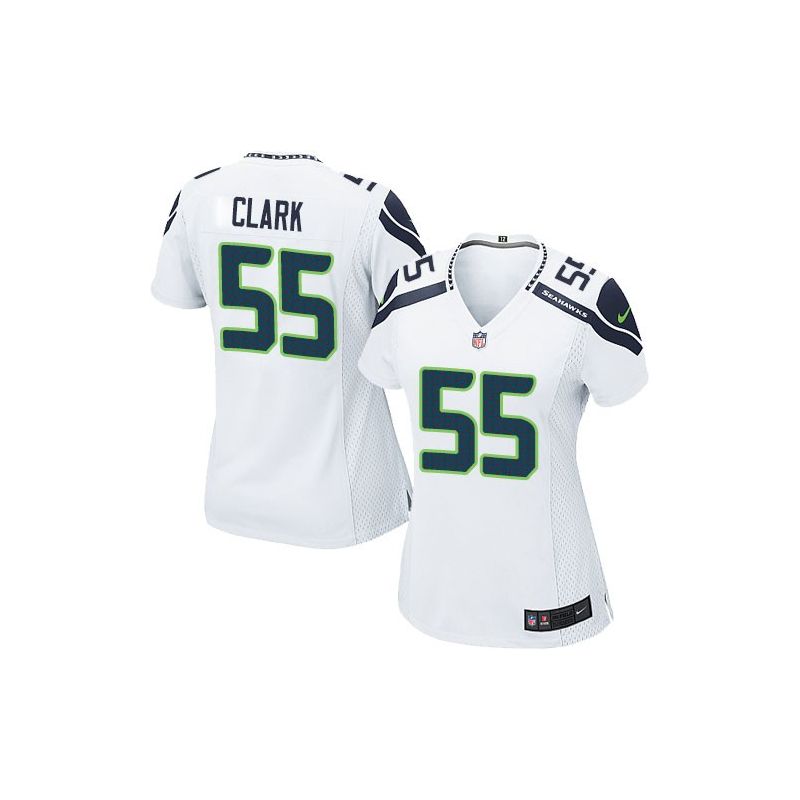 Cheap Frank Clark Seahawks Women Jersey From China White Game #55