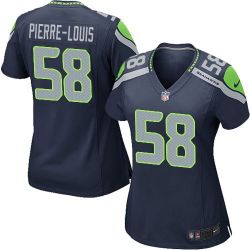 Cheap Kevin Pierre-Louis Seahawks Women Jersey From China Blue Game #58