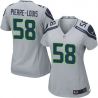 Cheap Kevin Pierre-Louis Seahawks Women Jersey From China Grey Game #58