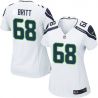 Cheap Justin Britt Seahawks Women Jersey From China White Game #68