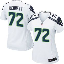 Cheap Michael Bennett Seahawks Women Jersey From China White Game #72