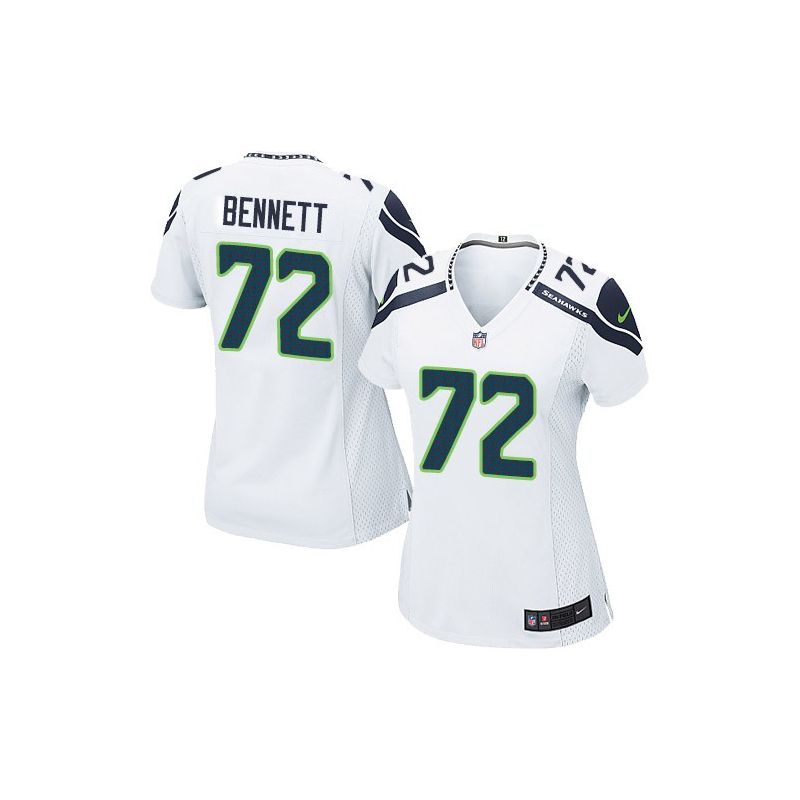 Cheap Michael Bennett Seahawks Women Jersey From China White Game #72