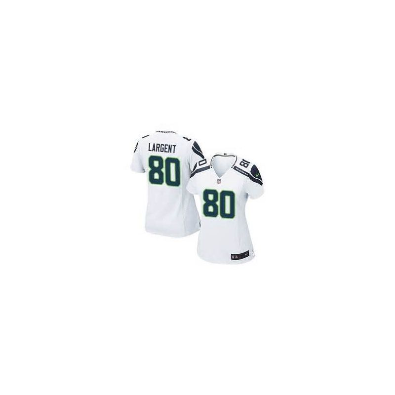 Cheap Steve Largent Seahawks Women Jersey From China White Game #80