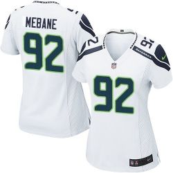 Cheap Brandon Mebane Seahawks Women Jersey From China White Game #92