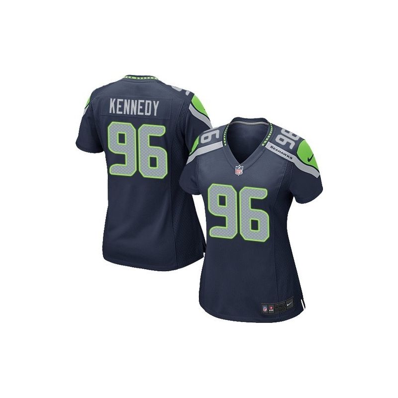 Cheap Cortez Kennedy Seahawks Women Jersey From China Blue Game #96