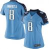 Cheap Marcus Mariota Titans Women Jersey From China Light-Blue Game #8