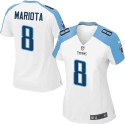 Cheap Marcus Mariota Titans Women Jersey From China White Game #8