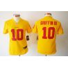 Cheap Robert Griffin III Redskins Women Jersey From China Yellow Game #10