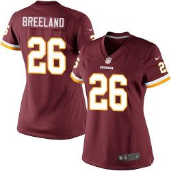 Cheap Bashaud Breeland Redskins Women Jersey From China Red Game #26