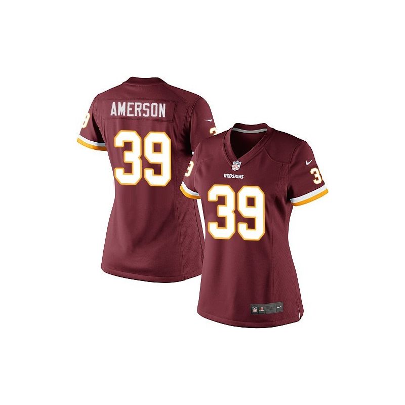 Cheap David Amerson Redskins Women Jersey From China Red Game #39