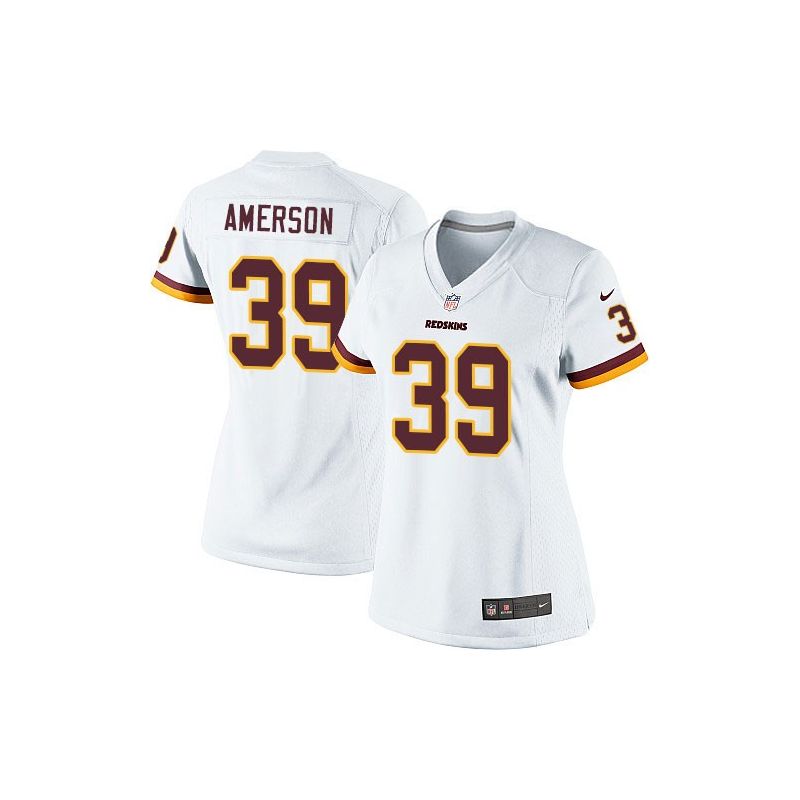 Cheap David Amerson Redskins Women Jersey From China White Game #39