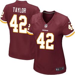 Cheap Charley Taylor Redskins Women Jersey From China Red Game #42
