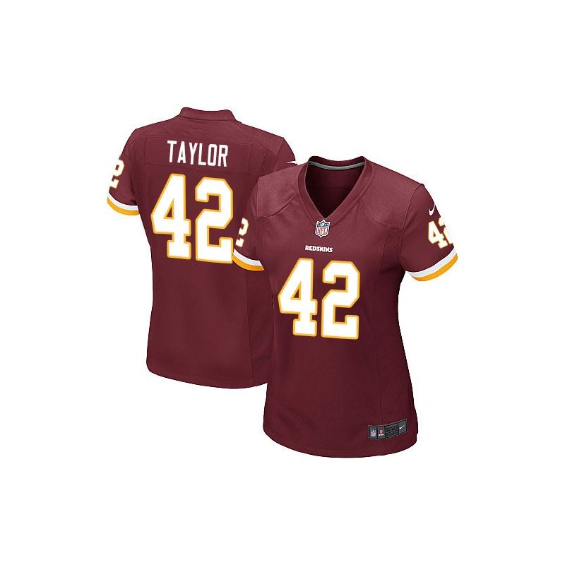 Cheap Charley Taylor Redskins Women Jersey From China Red Game #42