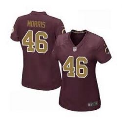 Cheap Alfred Morris Redskins Women Jersey From China Red-gold-number Game #46