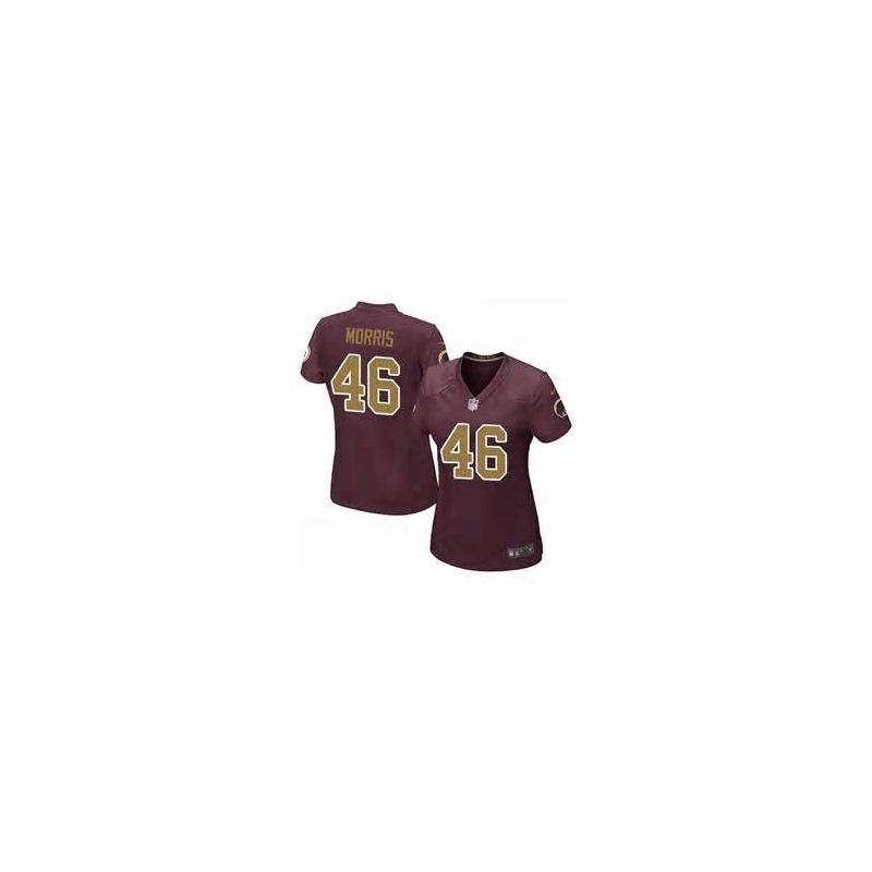 Cheap Alfred Morris Redskins Women Jersey From China Red-gold-number Game #46