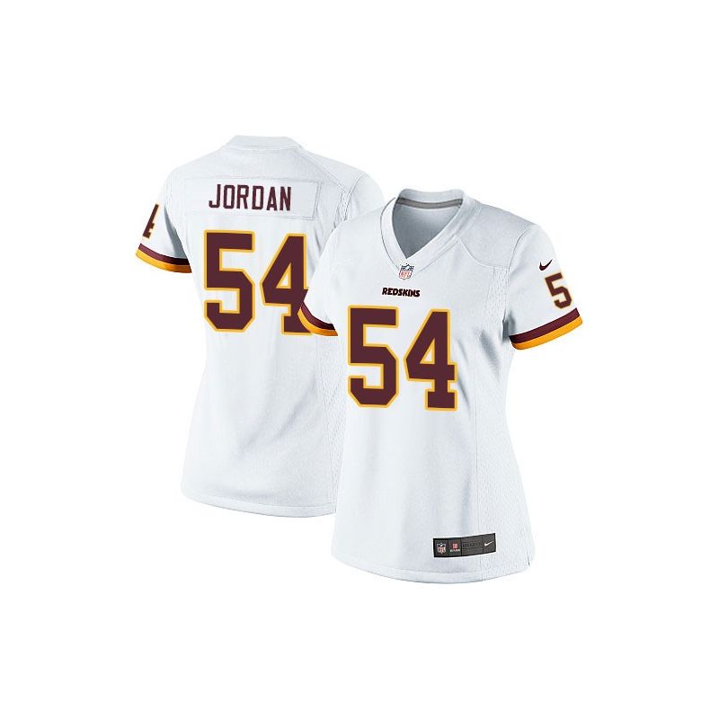 Cheap Akeem Jordan Redskins Women Jersey From China White Game #54