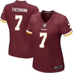 Cheap Joe Theismann Redskins Women Jersey From China Red Game #7