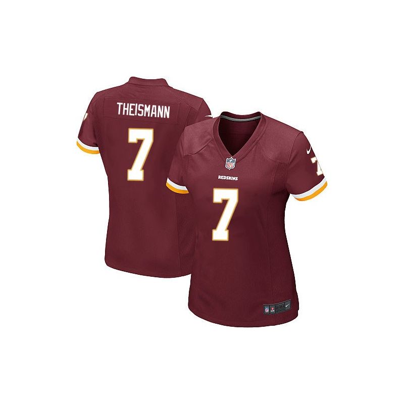 Cheap Joe Theismann Redskins Women Jersey From China Red Game #7
