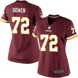 Cheap Stephen Bowen Redskins Women Jersey From China Red Game #72