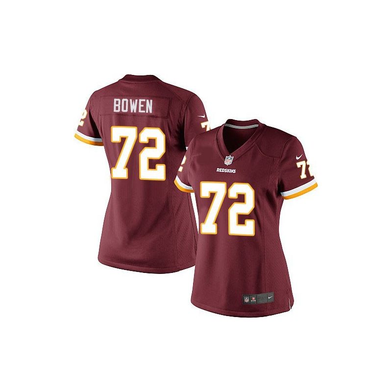Cheap Stephen Bowen Redskins Women Jersey From China Red Game #72